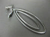 ESTATE EXTRA LARGE 5.75CT DIAMOND 14KT WHITE GOLD JOURNEY DROP HANGING EARRINGS