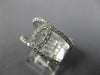 ESTATE WIDE .45CT DIAMOND 18KT WHITE GOLD 3D CLASSIC LOVE KNOT FUN RING