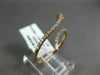 ESTATE WIDE .20CT DIAMOND & AAA RUBY 14KT ROSE GOLD 3D SWIRL SNAKE FUN RING