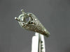 ANTIQUE WIDE .35CT DIAMOND 14KT WHITE GOLD 3D SEMI MOUNT ENGAGEMENT RING #15755