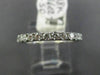 ESTATE .50CT DIAMOND 18K WHITE GOLD 3D CLASSIC SEMI ETERNITY ANNIVERSARY RING