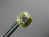 ESTATE LARGE 1.20CT DIAMOND 18KT YELLOW GOLD SOLITAIRE SQUARE HALO STUD EARRINGS