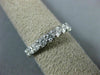ESTATE 1.0CT DIAMOND 14KT WHITE GOLD SHARE PRONG SEMI ETERNITY ANNIVERSARY RING