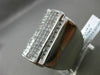 ESTATE MASSIVE 3.02CT DIAMOND ROUND & PRINCESS 14KT WHITE GOLD 3D INVISIBLE RING