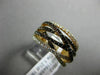 ESTATE 1.29CT DIAMOND & AAA ORANGE SAPPHIRE 18K ROSE GOLD 3D MULTI ROW LOVE RING