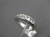 ESTATE .60CTW BAGUETTE & ROUND DIAMOND 14KT WHITE GOLD CHANNEL ANNIVERSARY RING