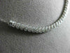 ESTATE .50CT DIAMOND 14K WHITE GOLD 2 ROW SEMI CIRCLE MILGRAIN ROPE FUN NECKLACE