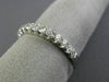 ESTATE .50CT DIAMOND 18K WHITE GOLD 3D CLASSIC SEMI ETERNITY ANNIVERSARY RING