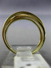 WIDE .45CT WHITE & CHOCOLATE FANCY DIAMOND 14K YELLOW GOLD CRISS CROSS LOVE RING