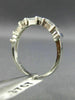 ESTATE .37CT BAGUETTE & ROUND DIAMOND 14KT WHITE GOLD 3D ANNIVERSARY RING #2260