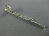 ESTATE LONG .90CT DIAMOND 18KT WHITE GOLD CLASSIC 2 ROW JOURNEY HANGING EARRINGS