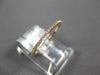 ESTATE .11CT DIAMOND 18K ROSE GOLD ROUND 1mm ETERNITY STACKABLE ANNIVERSARY RING