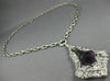 ANTIQUE EXTRA LARGE 38.0CT DIAMOND & AAA AMETHYST 18K WHITE GOLD LARIAT NECKLACE