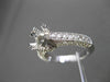 ESTATE .70CT DIAMOND 14K WHITE GOLD 3D FILIGREE SEMI MOUNT ENGAGEMENT RING 19360