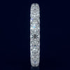 2.21CT DIAMOND 14KT WHITE GOLD 3D SHARED PRONG ETERNITY WEDDING ANNIVERSARY RING