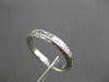 ANTIQUE 14KT WHITE GOLD 3D FLORAL FILIGREE WEDDING ANNIVERSARY RING 2mm #18938