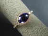 ESTATE 1.28CT DIAMOND & AAA AMETHYST 14KT ROSE GOLD SEMI ETERNITY FILIGREE RING
