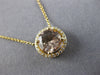 ESTATE LARGE 1.64CT DIAMOND & AAA MORGANITE 14KT YELLOW GOLD 3D CLASSIC NECKLACE