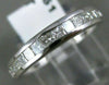 ESTATE .55CT DIAMOND 14KT WHITE GOLD 3D CLASSIC CHANNEL ANNIVERSARY RING #18951