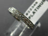 ESTATE .60CT DIAMOND CLASSIC PLATINUM ETERNITY ANNIVERSARY RING E/F VVS #22348