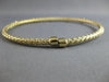 .18CT DIAMOND 14K 2 TONE GOLD 5 STONE FLEXIBLE WOVEN ETOILE CUFF BANGLE BRACELET