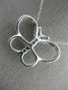 ESTATE LARGE .30CT DIAMOND 14KT WHITE GOLD 3D FLYING BUTTERFLY PENDANT #21923
