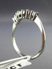 ESTATE .35CT DIAMOND 14KT WHITE GOLD 7 STONE "V" SHAPE ANNIVERSARY RING #18170