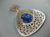 ESTATE LARGE 2.25CT DIAMOND & MULTI GEM 14KT WHITE & ROSE GOLD CLIP ON EARRINGS