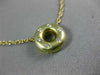 ESTATE .15CT DIAMOND 14KT YELLOW GOLD 3D ETOILE CIRCLE OF LIFE PENDANT #21994