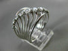 ESTATE LARGE .66CT DIAMOND 18K WHITE GOLD MULTI ROW SHARED PRONG ETOILE FUN RING