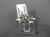 ESTATE .35CT OLD MINE DIAMOND 14KT WHITE GOLD 3D FISHTAIL ENGAGEMENT RING #14935