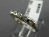 ESTATE .35CT DIAMOND 14K WHITE GOLD 5 STONE WEDDING ANNIVERSARY RING #14603