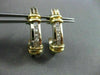 ESTATE .65CT DIAMOND PRINCESS 14K W &Y GOLD UMBRELLA HANGING EARRINGS 22mm #6165