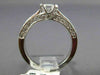 ESTATE WIDE 1.47CT EMERALD DIAMOND 14KT WHITE GOLD LUCIDA ENGAGEMENT RING #14253