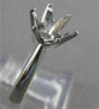 ESTATE PLATINUM RING ROUND DIAMOND 6 PRONG ENGAGEMENT MOUNT SETTING 7MM #21548