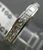 ESTATE .69CT PRINCESS DIAMOND 14KT WHITE GOLD 3D CHANNEL ANNIVERSARY RING #15831