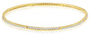 1.90CT DIAMOND 14K YELLOW GOLD 3D CRISS CROSS CHANNEL PRONG CUFF BANGLE BRACELET