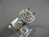 ESTATE LARGE .92CT DIAMOND 14KT WHITE & ROSE GOLD 3D SEMI MOUNT ENGAGEMENT RING