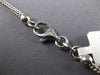 ANTIQUE .70CT DIAMOND 14K WHITE GOLD 3D CLASSIC DROP HEART TASSEL NECKLACE #9517