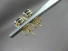 ESTATE 1.20CT AAA SAPPHIRE 14KT YELLOW GOLD SOLITAIRE OVAL STUD EARRINGS #22317