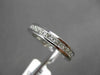 ESTATE 1.45CT DIAMOND 14KT WHITE GOLD PRINCESS CUT CHANNEL ETERNITY RING 3mm