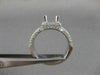 ESTATE 1.64CTW DIAMOND 14KT WHITE GOLD PAVE SEMI MOUNT ENGAGEMENT RING #19867