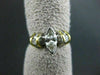 ESTATE .72CT DIAMOND 14KT WHITE & YELLOW GOLD MARQUISE ENGAGEMENT RING #15713