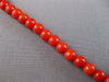 ANTIQUE LARGE & LONG AAA CORAL 14KT YELLOW GOLD GRADUATING LOVE NECKLACE #27556
