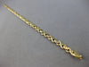 ESTATE EXTRA LONG 14K TRI COLOR GOLD MATTE & SHINY XO LOVE ANKLE BRACELET #27922
