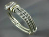 LARGE DAVID YURMAN 18K YELLOW GOLD & 925 STERLING SILVER MABE PEARL WATCH #26600