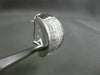 ESTATE EXTRA LARGE 5.81CT DIAMOND PRINCESS 14KT WHITE GOLD 3D ELONGATED EARRINGS