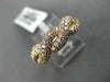 ESTATE LARGE .90CT PINK DIAMOND 18KT ROSE GOLD INFINITY KNOT SEMI ETERNITY RING