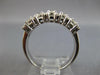 1.20CT DIAMOND 14K WHITE GOLD ROUND PRINCESS & BAGUETTE CLASSIC ANNIVERSARY RING