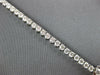 14.94CT DIAMOND 18KT WHITE GOLD THREE PRONG ETERNITY GRADUATING TENNIS NECKLACE